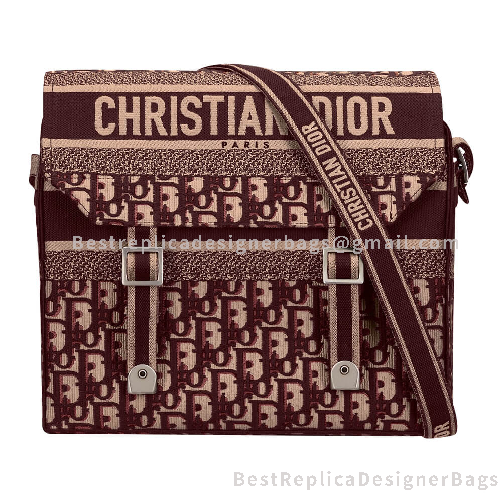Dior Oblique Diorcamp Messenger Bag Red